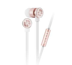 Guess Guess in-ear white / rose gold headphone - noise reduction Guess Guess in-ear white / rose gold headphone - noise reduction