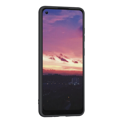 Samsung Galaxy A21S zwart Backcover hoesje - silicone