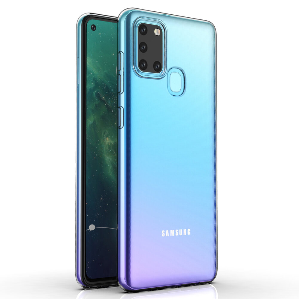 Samsung Galaxy A21S Transparant Backcover hoesje - silicone Samsung Galaxy A21S Transparant Backcover hoesje - silicone