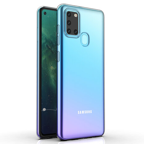 Samsung Galaxy A21S Transparant Backcover hoesje - silicone Samsung Galaxy A21S Transparant Backcover hoesje - silicone