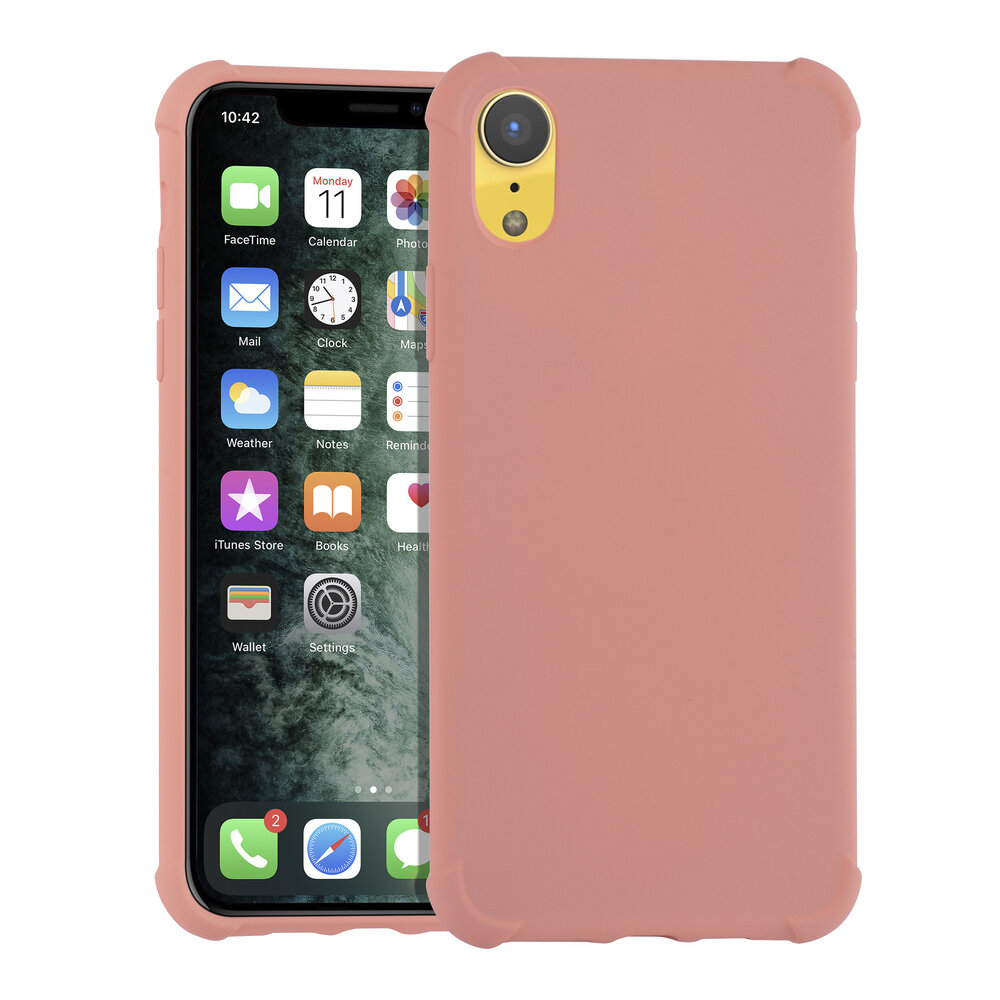 Apple iPhone X-Xs Roze Backcover hoesje - silicone