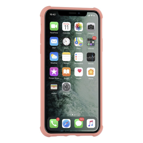 Apple iPhone X-Xs Roze Backcover hoesje - silicone