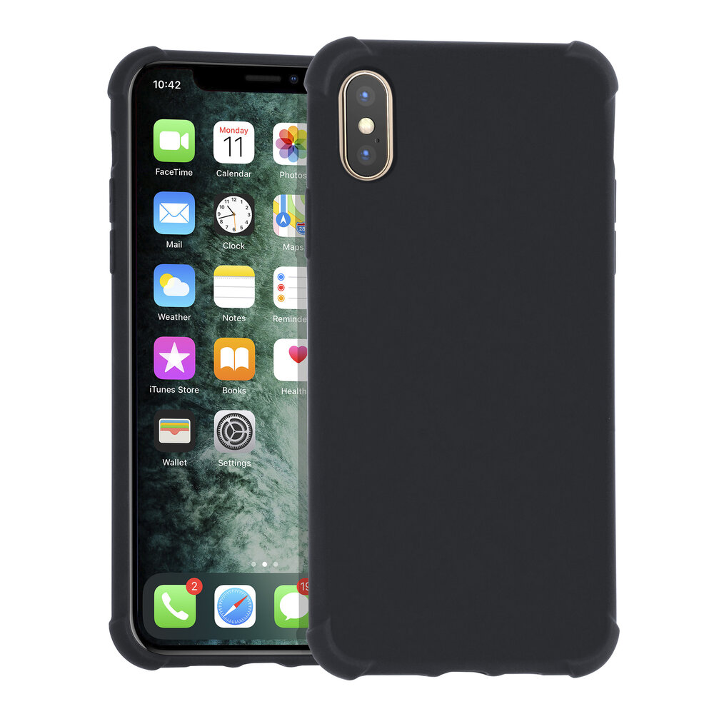 Apple iPhone XR zwart Backcover hoesje - silicone