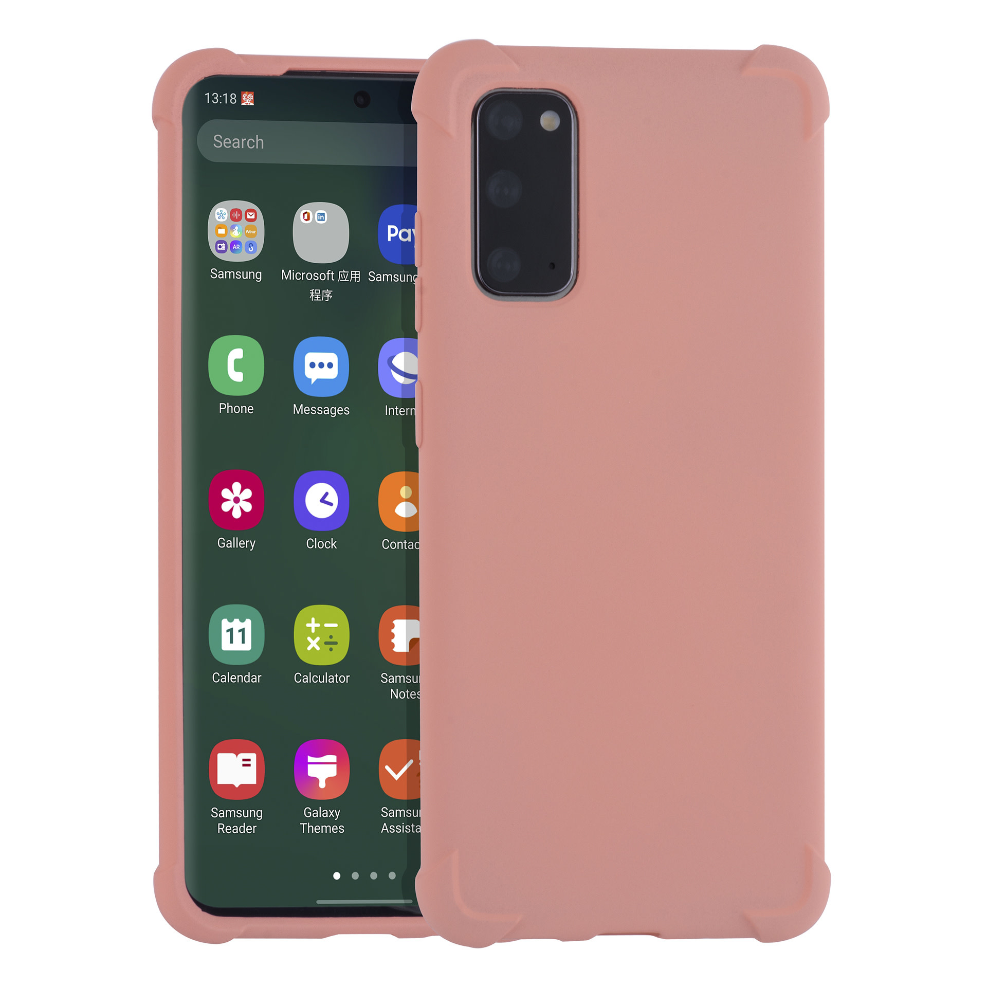 Samsung Galaxy S20 Roze Backcover hoesje - silicone
