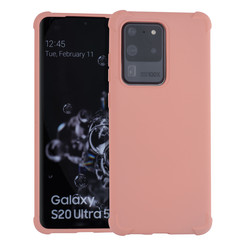 Samsung Galaxy S20 Ultra Roze Backcover hoesje - silicone