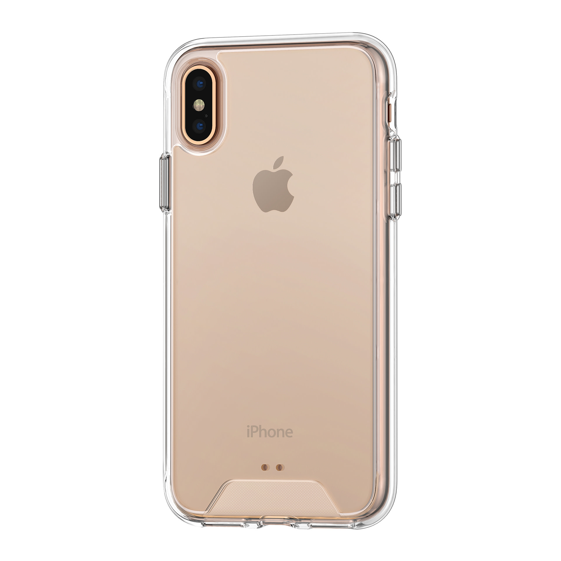 Apple iPhone Xs Max Transparant Backcover hoesje - silicone, foto 2 van 5
