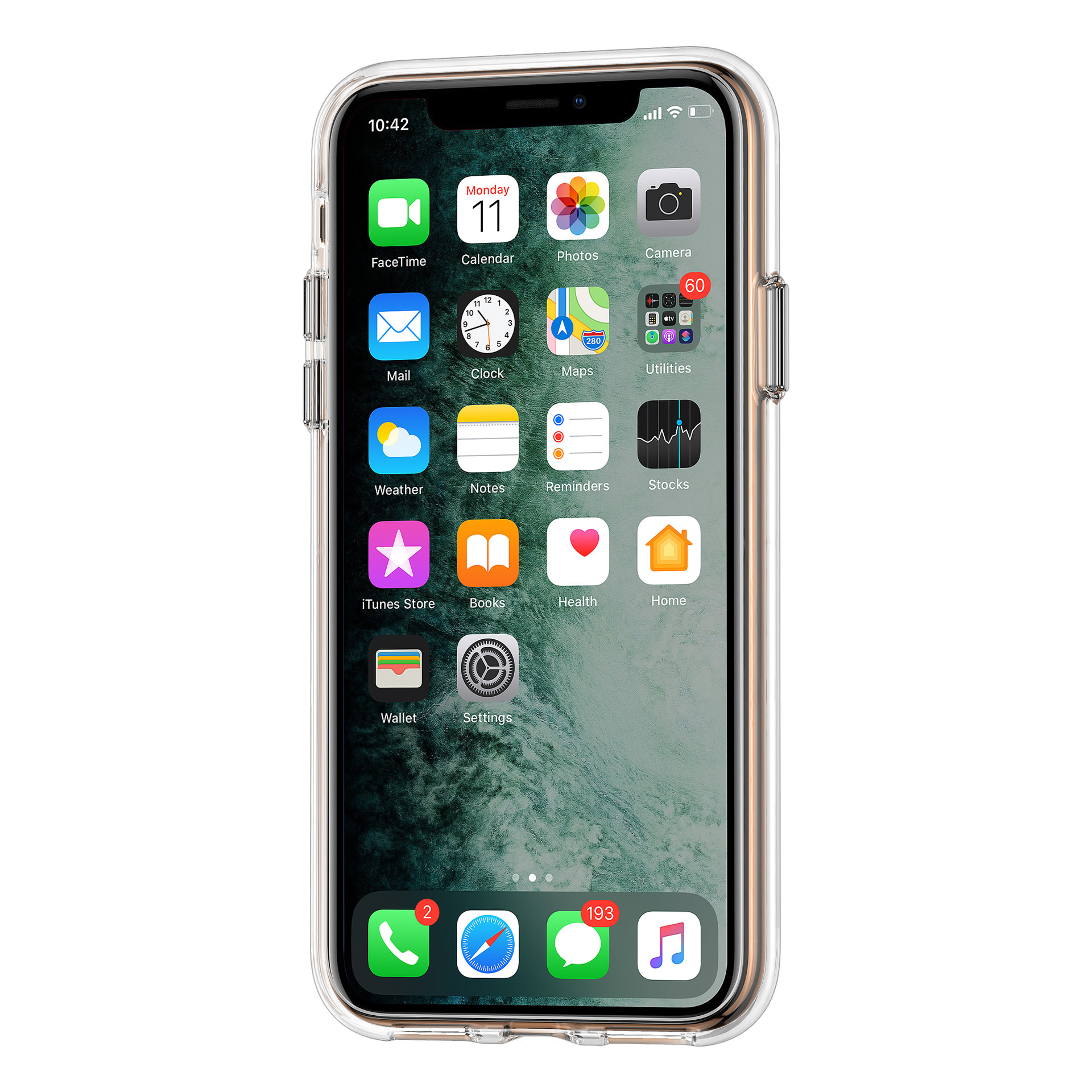 Apple iPhone Xs Max Transparant Backcover hoesje - silicone, foto 3 van 5