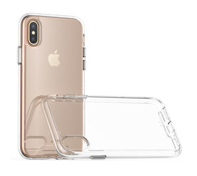 Apple iPhone Xs Max Transparant Backcover hoesje - silicone Apple iPhone Xs Max Transparant Backcover hoesje - silicone