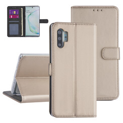 Samsung hoesje voor Galaxy Note 10 Plus - Goud - Book Case - Kaarthouder (N975F)