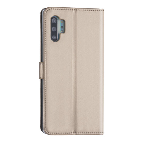 Samsung Galaxy Note 10 Plus Gold Book type case - Card holder Samsung Galaxy Note 10 Plus Gold Book type case - Card holder