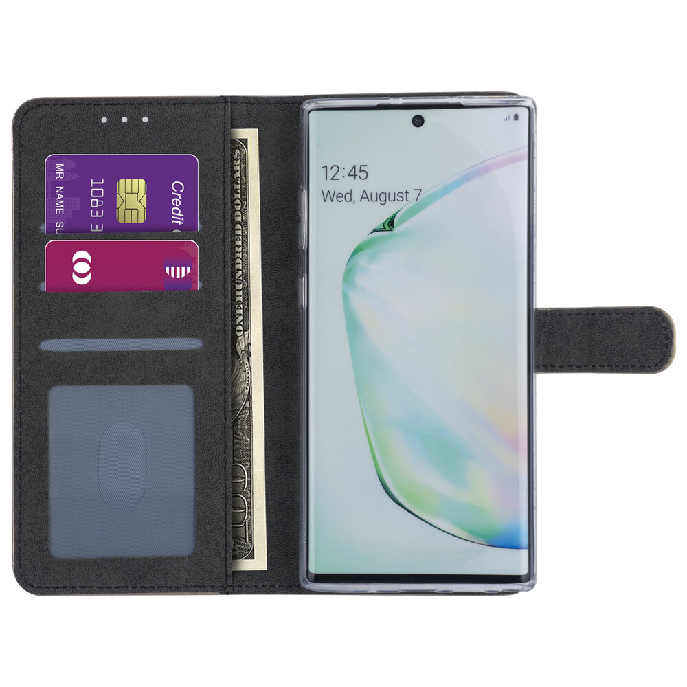 Samsung Galaxy Note 10 Plus Gold Book type case - Card holder Samsung Galaxy Note 10 Plus Gold Book type case - Card holder