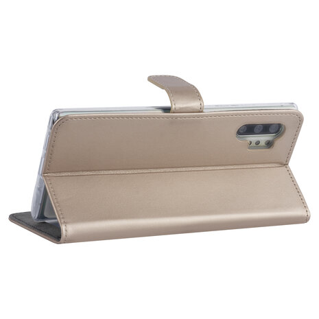 Samsung Galaxy Note 10 Plus Gold Book type case - Card holder Samsung Galaxy Note 10 Plus Gold Book type case - Card holder