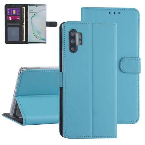 Samsung Galaxy Note 10 Plus Light blue Book type case - Card holder Samsung Galaxy Note 10 Plus Light blue Book type case - Card holder
