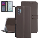 Samsung hoesje voor Galaxy Note 10 Plus - Bruin - Book Case - Kaarthouder (N975F)
