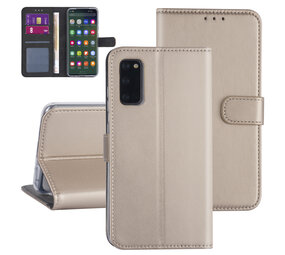 Samsung Galaxy S20 Gold Book-Case hul - Kartenhalter Samsung Galaxy S20 Gold Book-Case hul - Kartenhalter