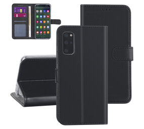 Samsung hoesje voor Galaxy S20 Plus - Zwart - Book Case - Kaarthouder Samsung hoesje voor Galaxy S20 Plus - Zwart - Book Case - Kaarthouder
