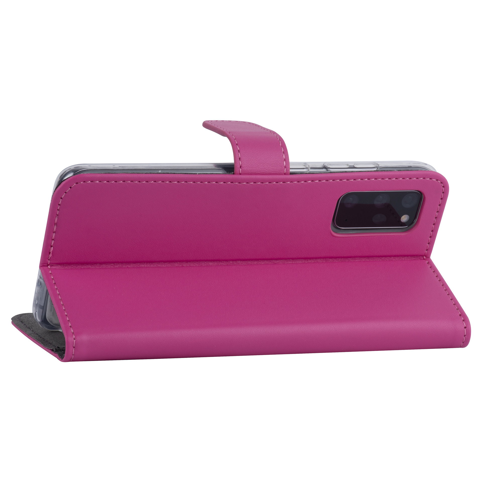 Samsung Galaxy S20 Plus Book Case hoesje - felroze - Kaarthouder, foto 4 van 6