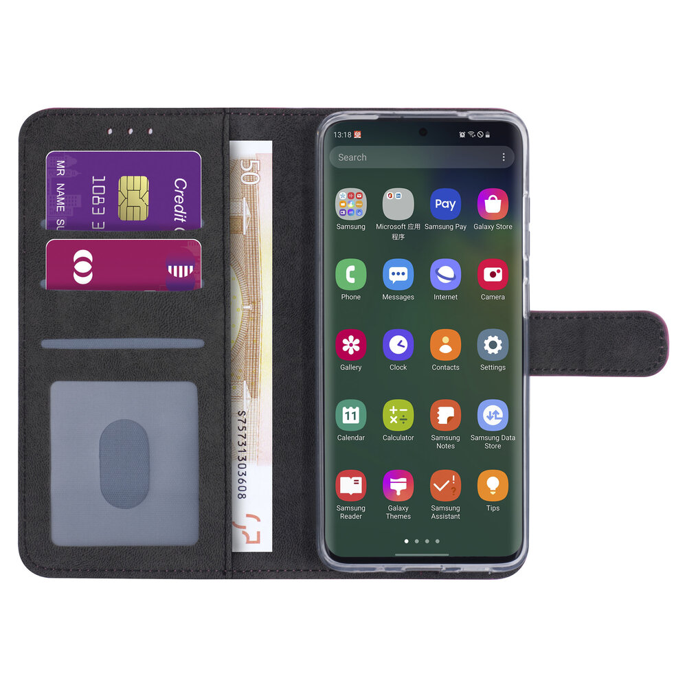 Samsung Galaxy S20 Plus Rose vif Book type housse - Titulaire de la carte