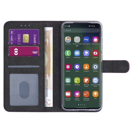 Samsung Galaxy S20 Plus Rose vif Book type housse - Titulaire de la carte Samsung Galaxy S20 Plus Rose vif Book type housse - Titulaire de la carte