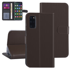 Samsung Galaxy S20 Plus Book Case hoesje - Bruin - Kaarthouder