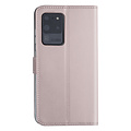 Samsung Galaxy S20 Ultra Or rose Book type housse - Titulaire de la carte