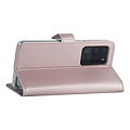 Samsung Galaxy S20 Ultra Rose Gold Book type case - Card holder