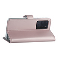 Samsung Galaxy S20 Ultra Book Case hoesje - Rose Gold - Kaarthouder