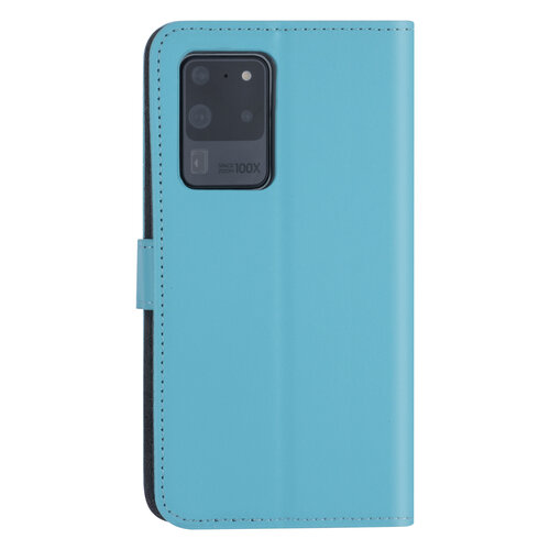 Samsung Galaxy S20 Ultra Light blue Book type case - Card holder