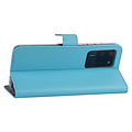 Samsung Galaxy S20 Ultra Light blue Book type case - Card holder