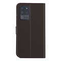 Samsung Galaxy S20 Ultra Book Case hoesje - Bruin - Kaarthouder