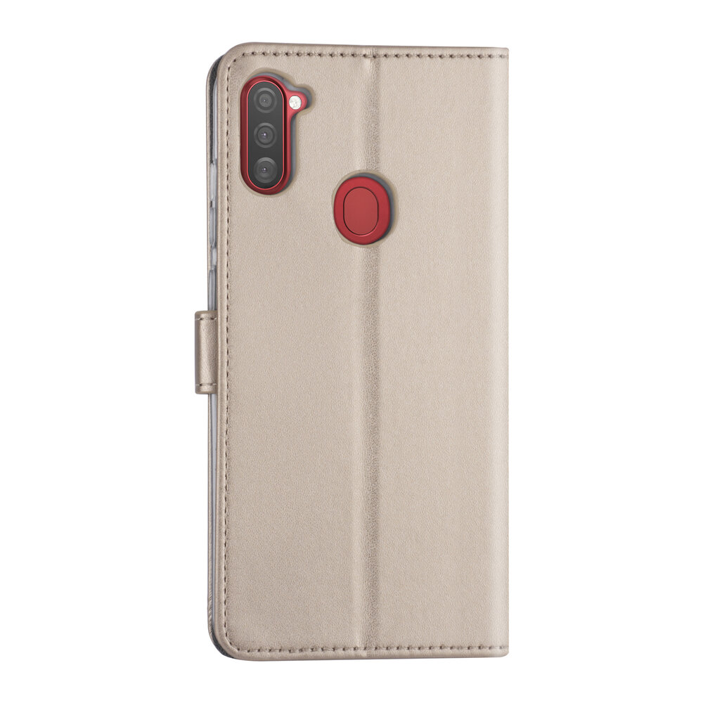 Samsung Galaxy A11 Gold Book-Case hul - Kartenhalter Samsung Galaxy A11 Gold Book-Case hul - Kartenhalter