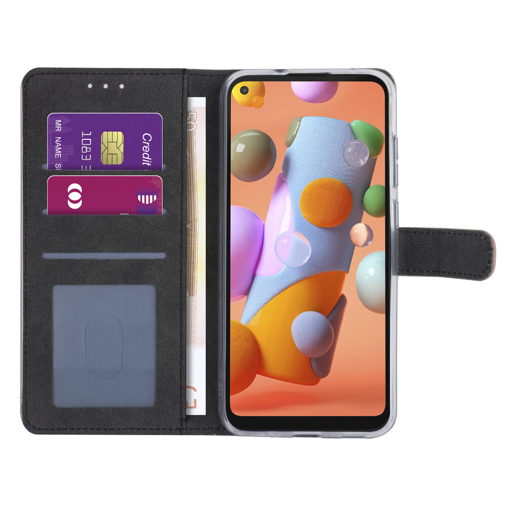 Samsung Galaxy A11 Rose Gold Book-Case hul - Kartenhalter Samsung Galaxy A11 Rose Gold Book-Case hul - Kartenhalter