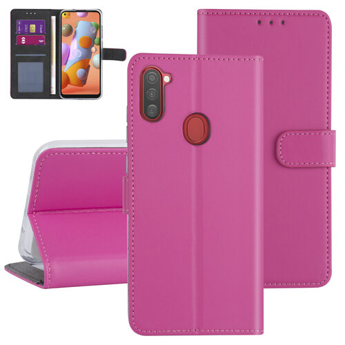 Samsung Galaxy A11 Hot pink Book type case - Card holder