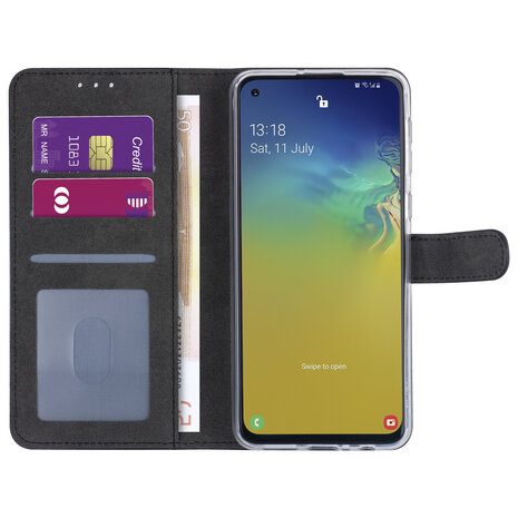 Samsung hoesje voor Galaxy A21 - Zwart - Book Case - Kaarthouder (A205F) Samsung hoesje voor Galaxy A21 - Zwart - Book Case - Kaarthouder (A205F)