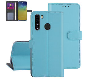 Samsung Galaxy A21 Bleu clair Book type housse - Titulaire de la carte Samsung Galaxy A21 Bleu clair Book type housse - Titulaire de la carte
