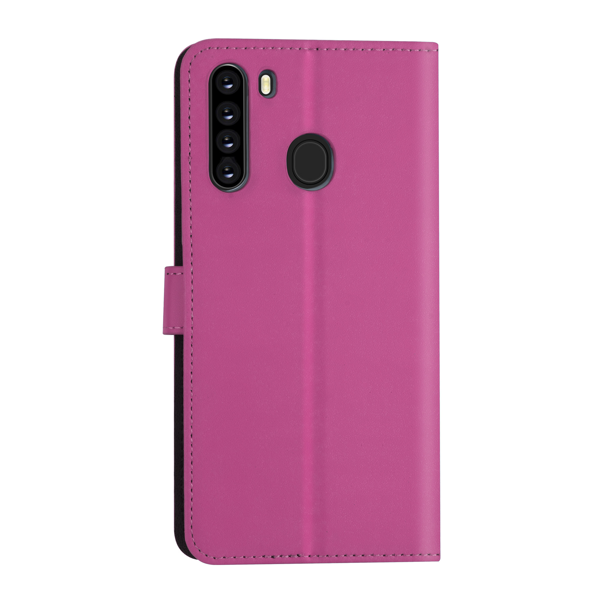 Samsung hoesje voor Galaxy A21 - Felroze - Book Case - Kaarthouder (A205F), foto 2 van 6