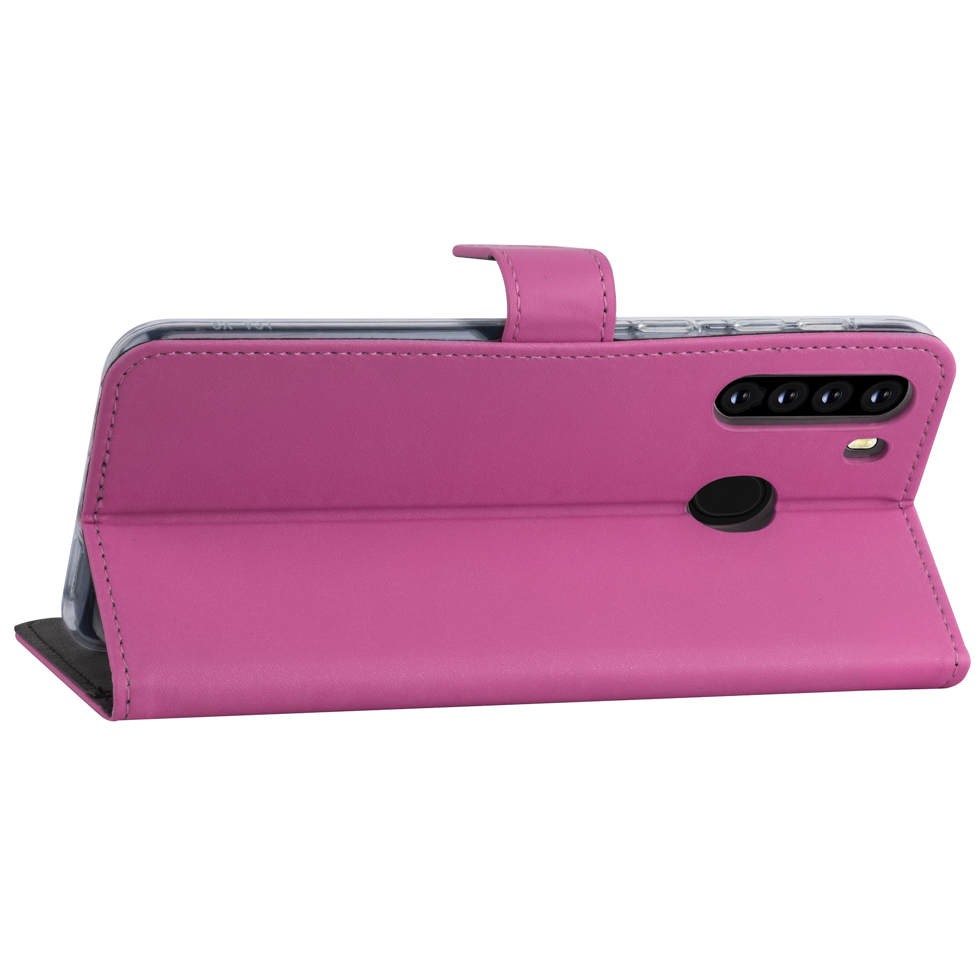 Samsung hoesje voor Galaxy A21 - Felroze - Book Case - Kaarthouder (A205F), foto 4 van 6