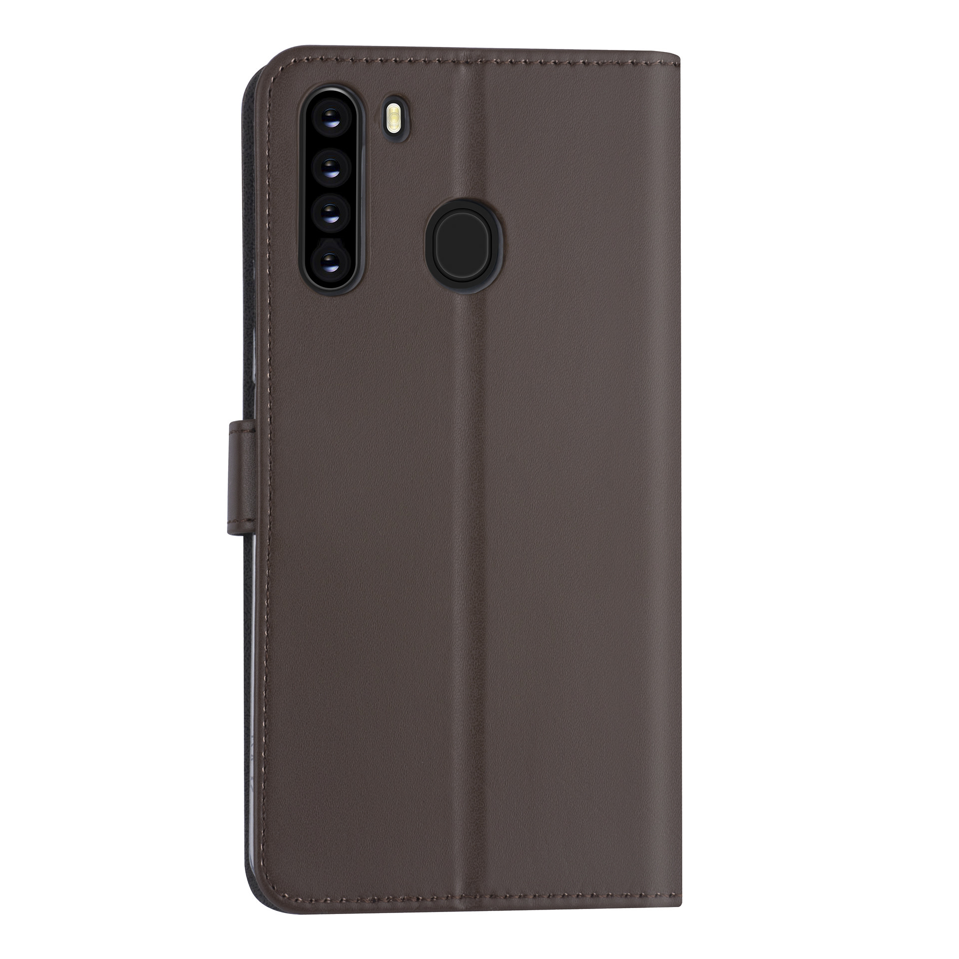 Samsung hoesje voor Galaxy A21 - Bruin - Book Case - Kaarthouder (A205F), foto 2 van 6
