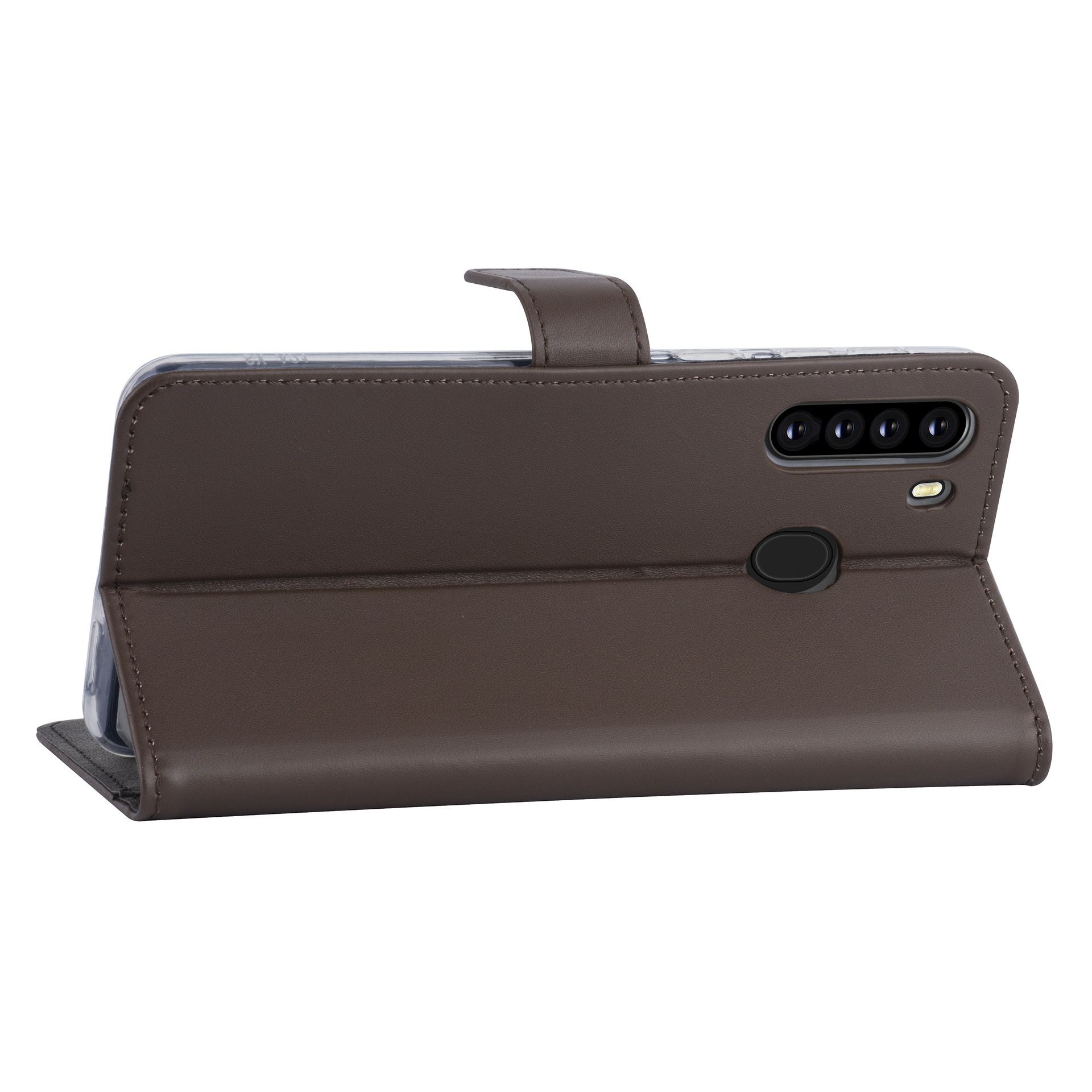 Samsung hoesje voor Galaxy A21 - Bruin - Book Case - Kaarthouder (A205F), foto 4 van 6