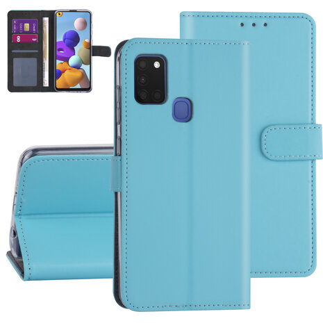 Samsung Galaxy A21S Bleu clair Book type housse - Titulaire de la carte Samsung Galaxy A21S Bleu clair Book type housse - Titulaire de la carte