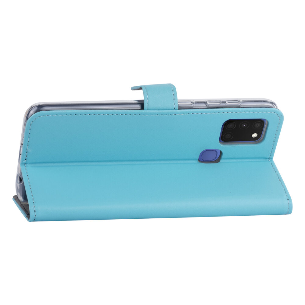 Samsung Galaxy A21S Hellblau Book-Case hul - Kartenhalter Samsung Galaxy A21S Hellblau Book-Case hul - Kartenhalter