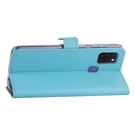 Samsung Galaxy A21S Hellblau Book-Case hul - Kartenhalter Samsung Galaxy A21S Hellblau Book-Case hul - Kartenhalter