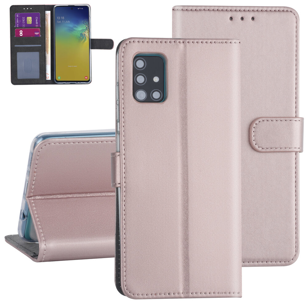 Samsung hoesje voor Galaxy A31 - Rose Gold - Book Case - Kaarthouder (A315F) Samsung hoesje voor Galaxy A31 - Rose Gold - Book Case - Kaarthouder (A315F)