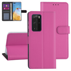 Hoesje voor Huawei P40 Pro - Felroze - Book Case  - Kaarthouder