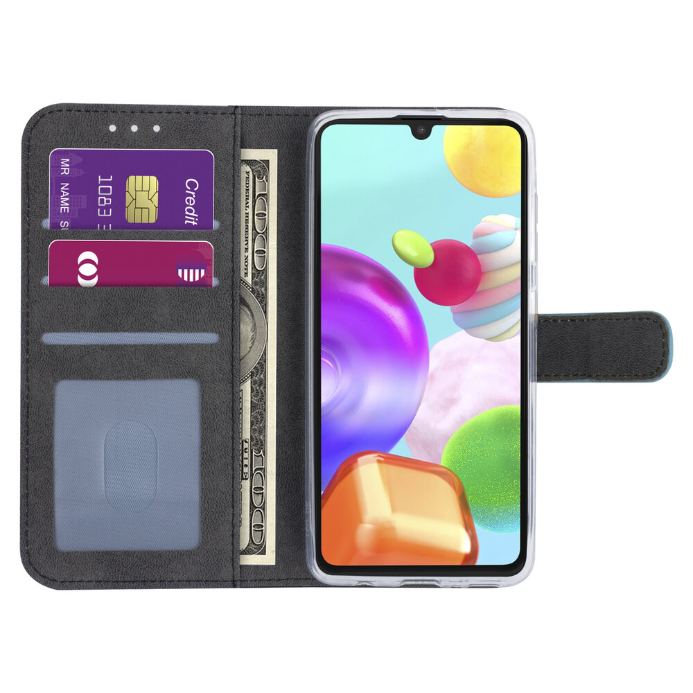 Samsung hoesje voor Galaxy A41 - LichtBlauw - Book Case - Kaarthouder (A415F) Samsung hoesje voor Galaxy A41 - LichtBlauw - Book Case - Kaarthouder (A415F)