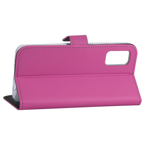 Samsung Galaxy A41 Hot pink Book type case - Card holder Samsung Galaxy A41 Hot pink Book type case - Card holder