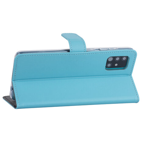 Galaxy A71 Hellblau Book-Case hul - Galaxy A71 Hellblau Book-Case hul -