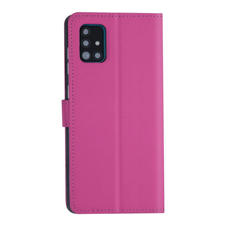 Galaxy A71 Hot pink Book-Case hul - Galaxy A71 Hot pink Book-Case hul -