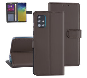 Galaxy A71 Braun Book-Case hul -