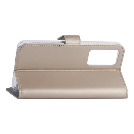 Hoesje voor Huawei P40 - Goud - Book Case - Kaarthouder Hoesje voor Huawei P40 - Goud - Book Case - Kaarthouder